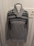River Island Small Grey With Pattern High Neck Jumper