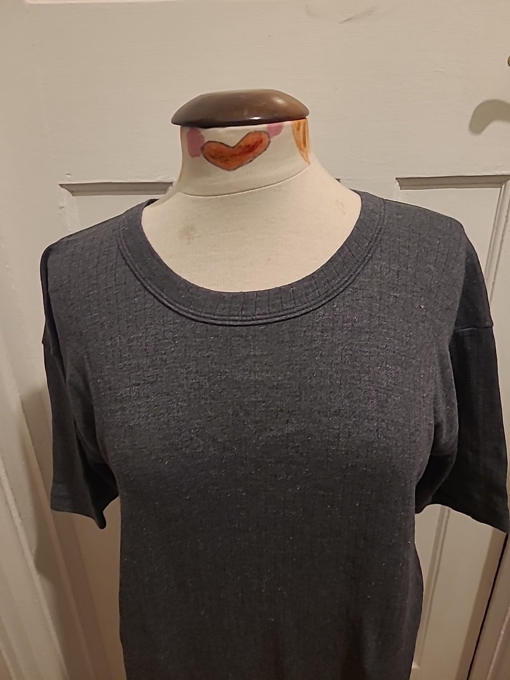 Mens Thermo Max Size Large Grey Short Sleeved Tshirt