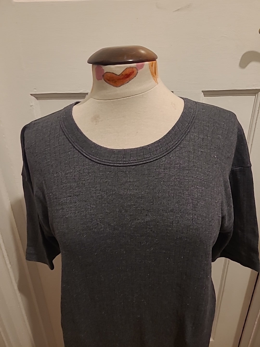Mens Thermo Max Size Large Grey Short Sleeved Tshirt