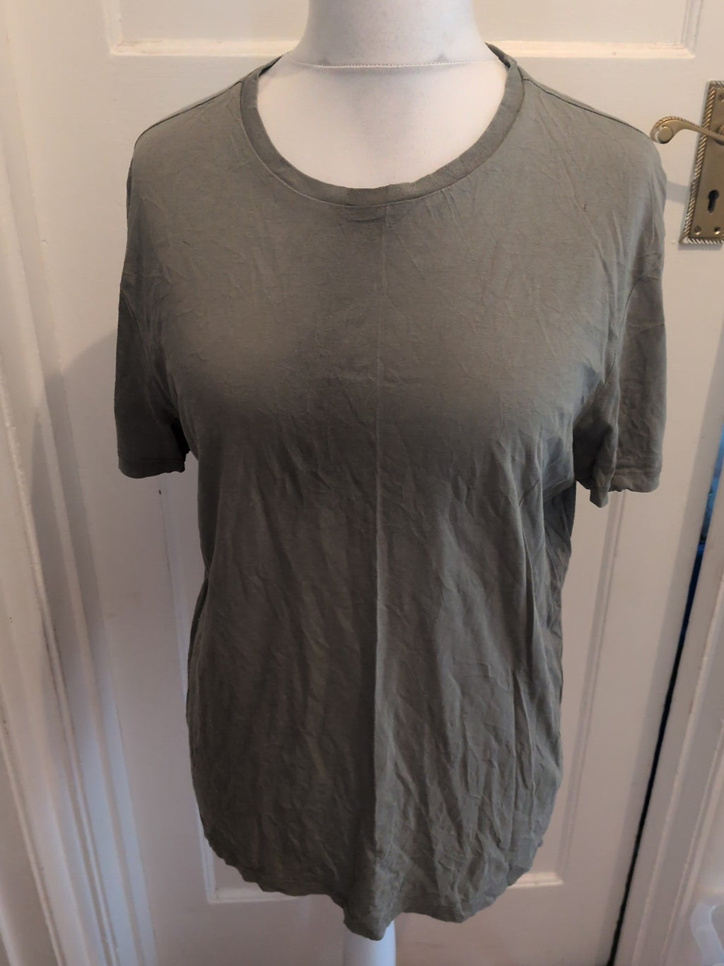 Topman Slim Fit Khaki Short Sleeve T-shirt