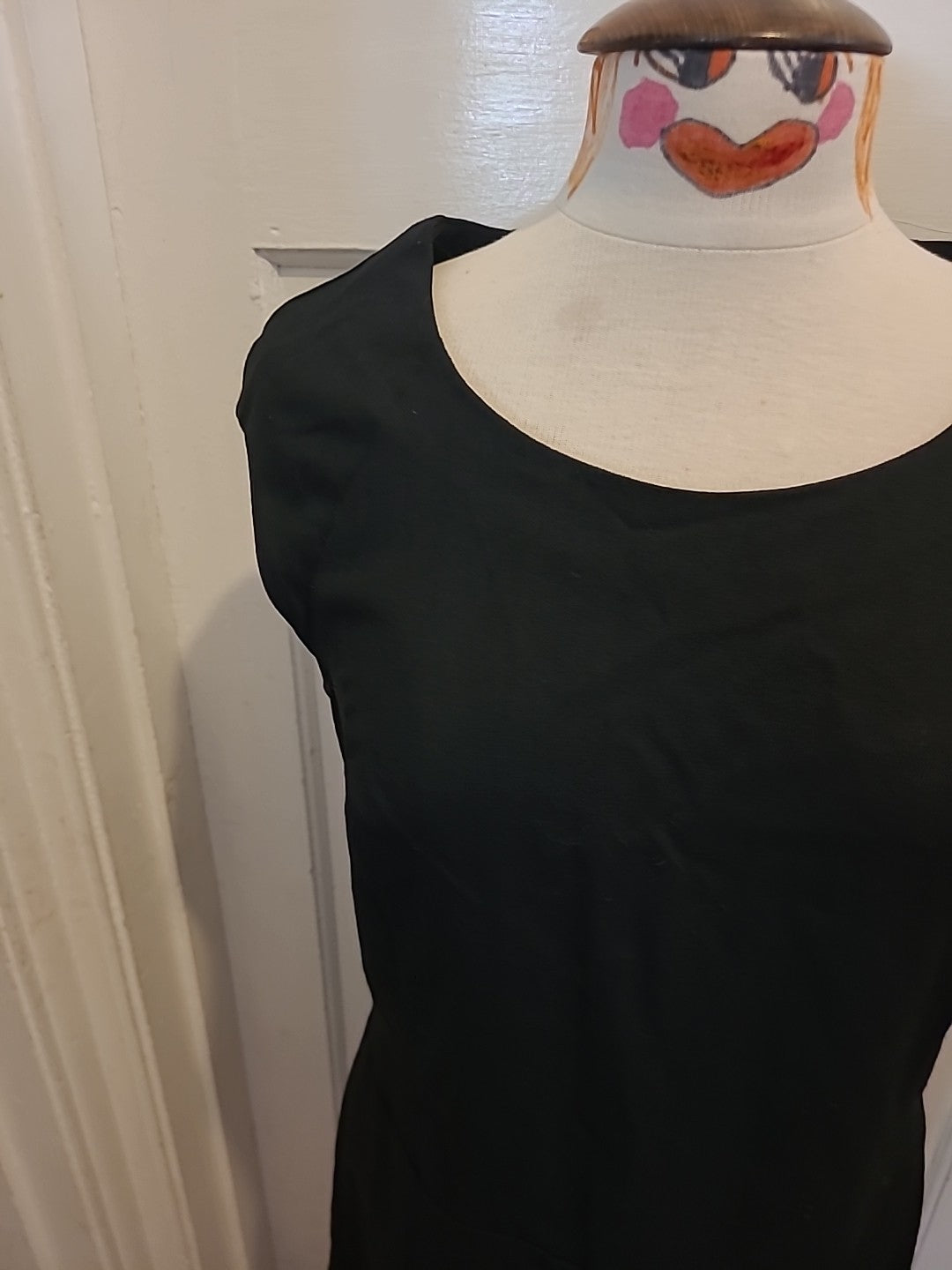 Ladies EKYOG Size (40) Black Cap Sleeved Dress