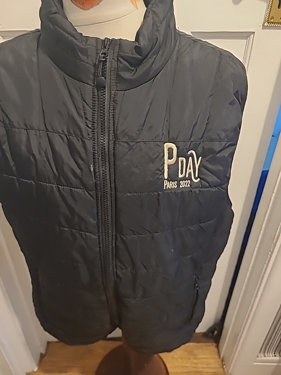 Mens Pen Duick Size XL Black Sleeveless Puffer Jacket