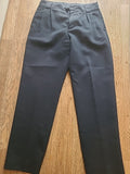 Mens Joe Delancey Size 32R Black Detailed Formal Trousers