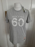 Mens Brand New Sixty Size Medium Grey Round Neck Short sleeve T-shirt