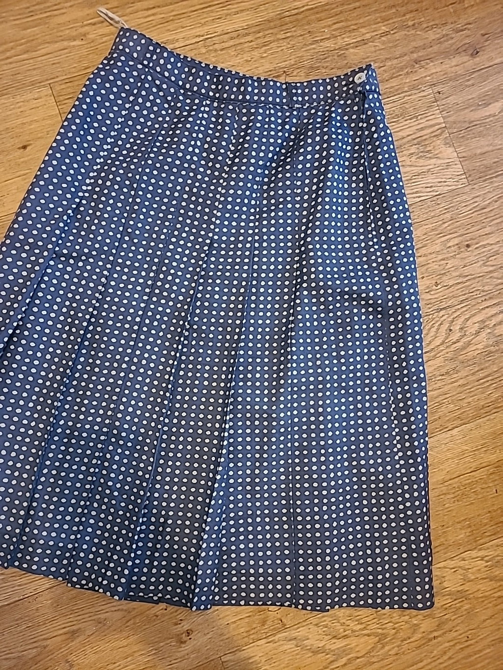 Ladies Miss Unionite Size Euro 38 Polkadot Lined Skirt