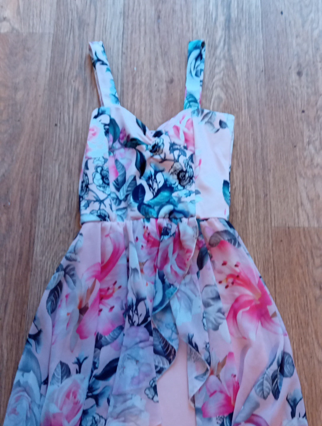 Ladies Stylewise Size 10 Pink Floral Sleeveless Dress