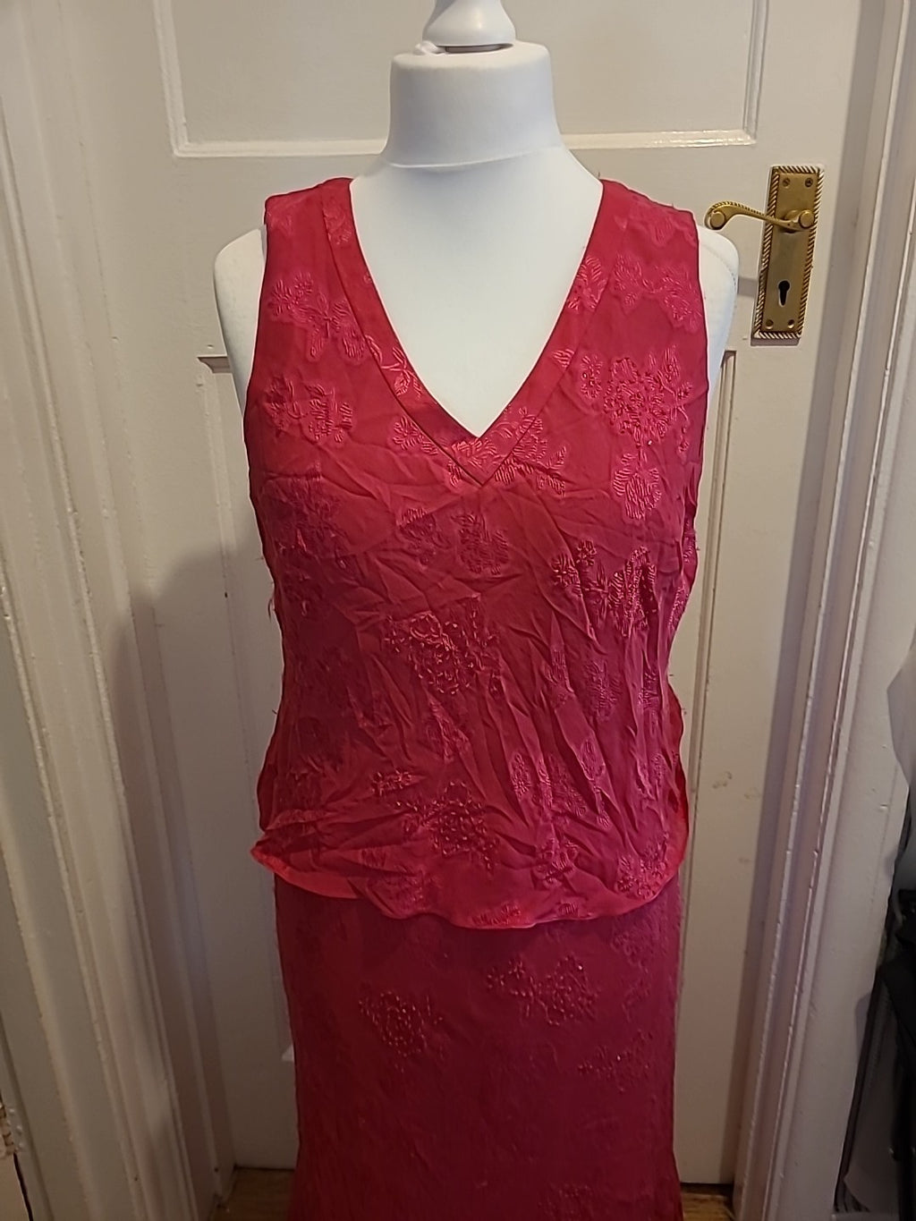 Ladies CC Size 16 Pink Lined Sleeveless Nighty