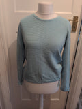 Olson 8 Aqua Knit Long Sleeve Jumper Blouse