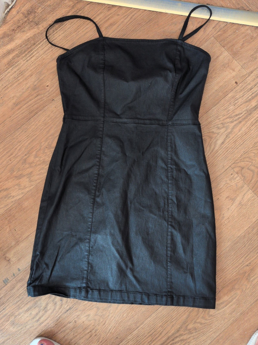 Denim&Co 12 Black Sleeveless Knee Length Dress