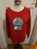 Ladies Bethany Mota Size Small Red Pullover Jumper