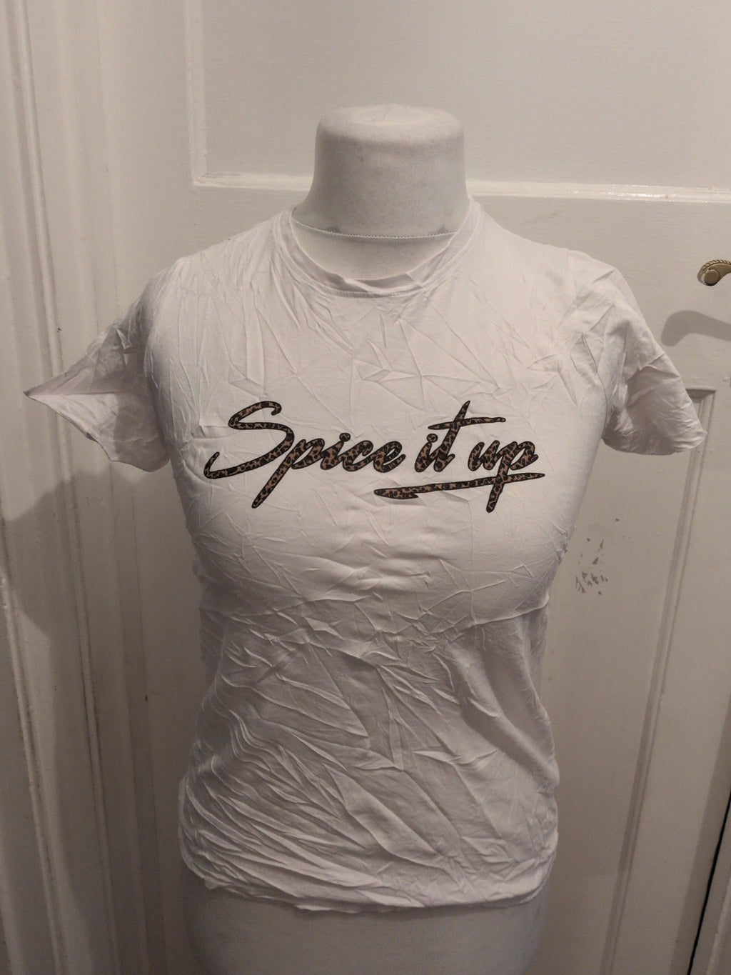 New Look 10 White Spice It Up Short Sleeve T-shirt