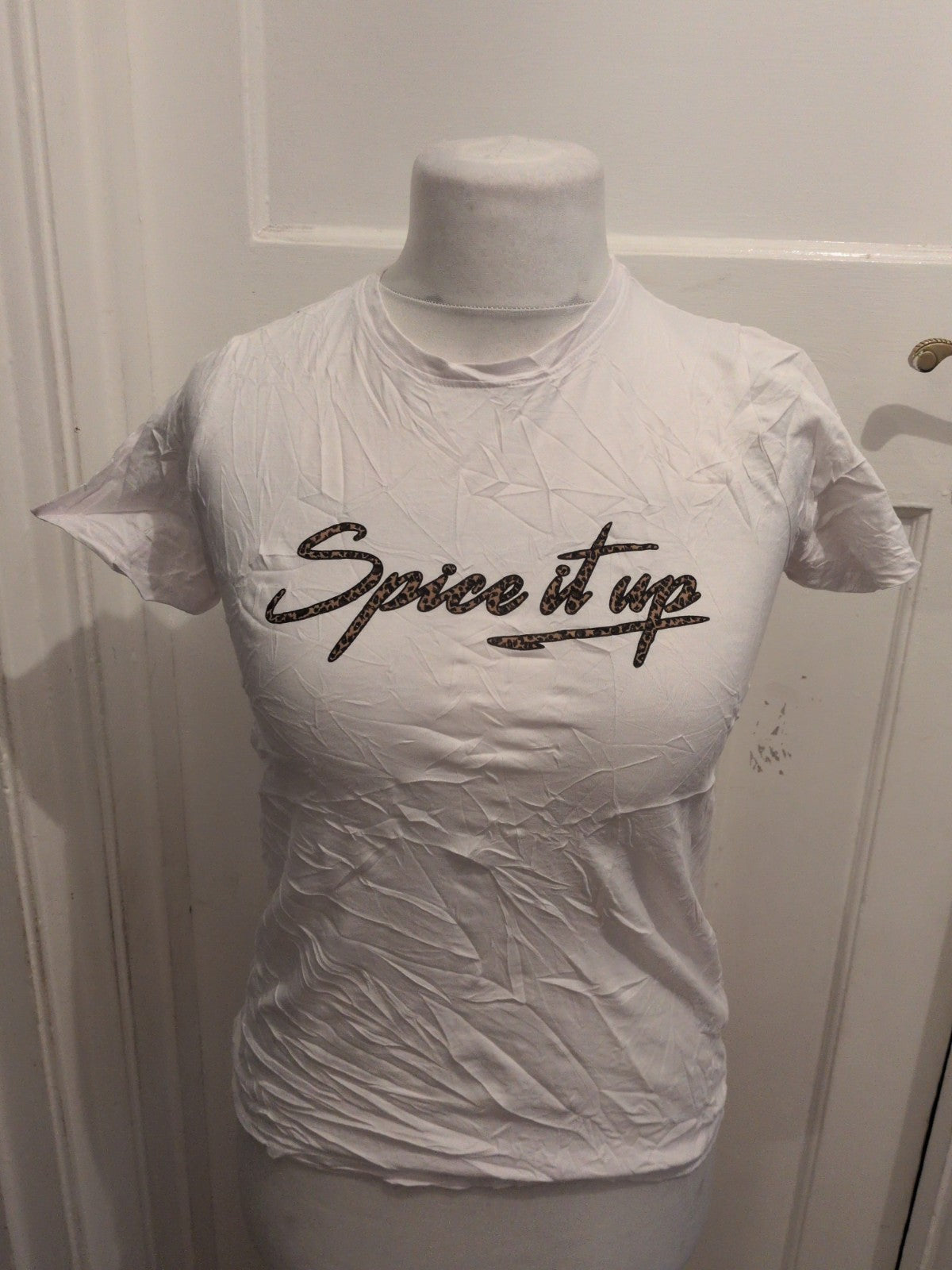 New Look 10 White Spice It Up Short Sleeve T-shirt