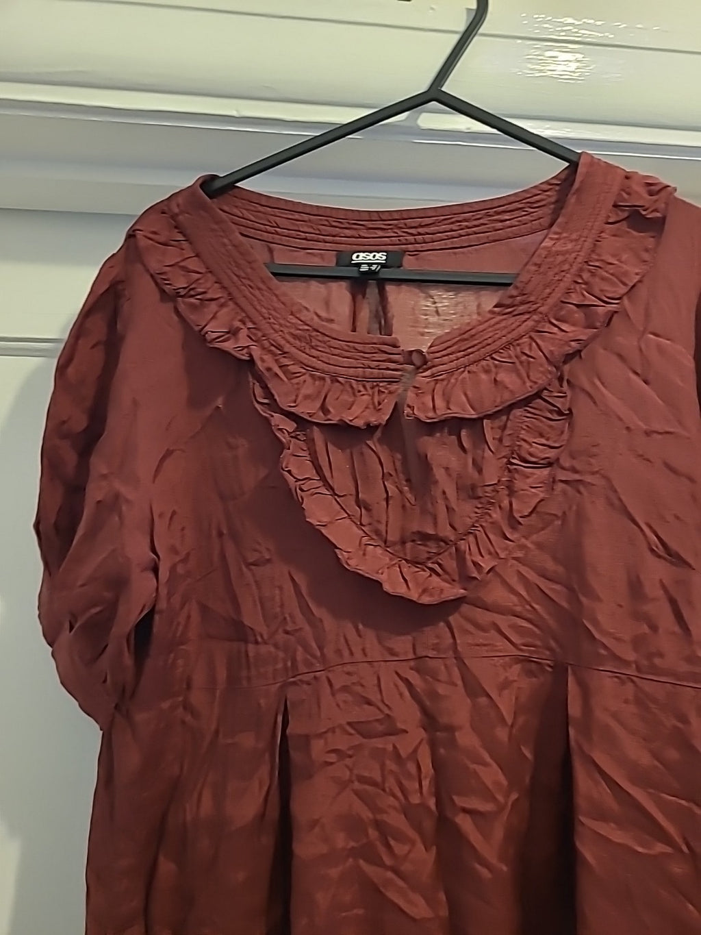 Ladies Asos Size 12 Purple Short Sleeved Dress