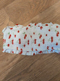 Xs White Cherry Padded Boob Tube