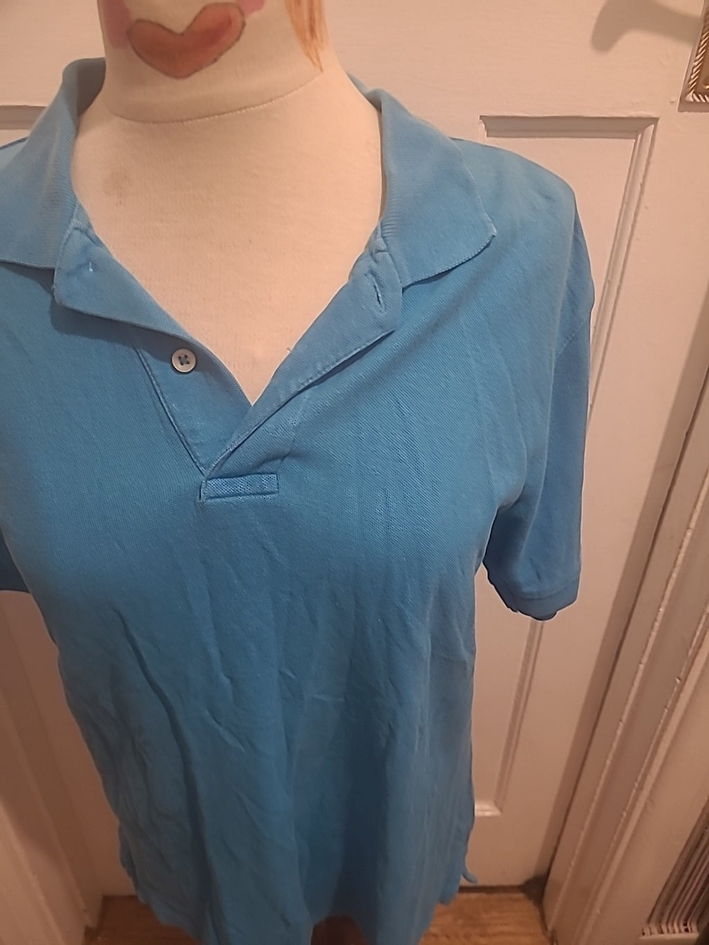 Mens Blue Harbour Size Small Dark Turquoise Short Sleeved Polo