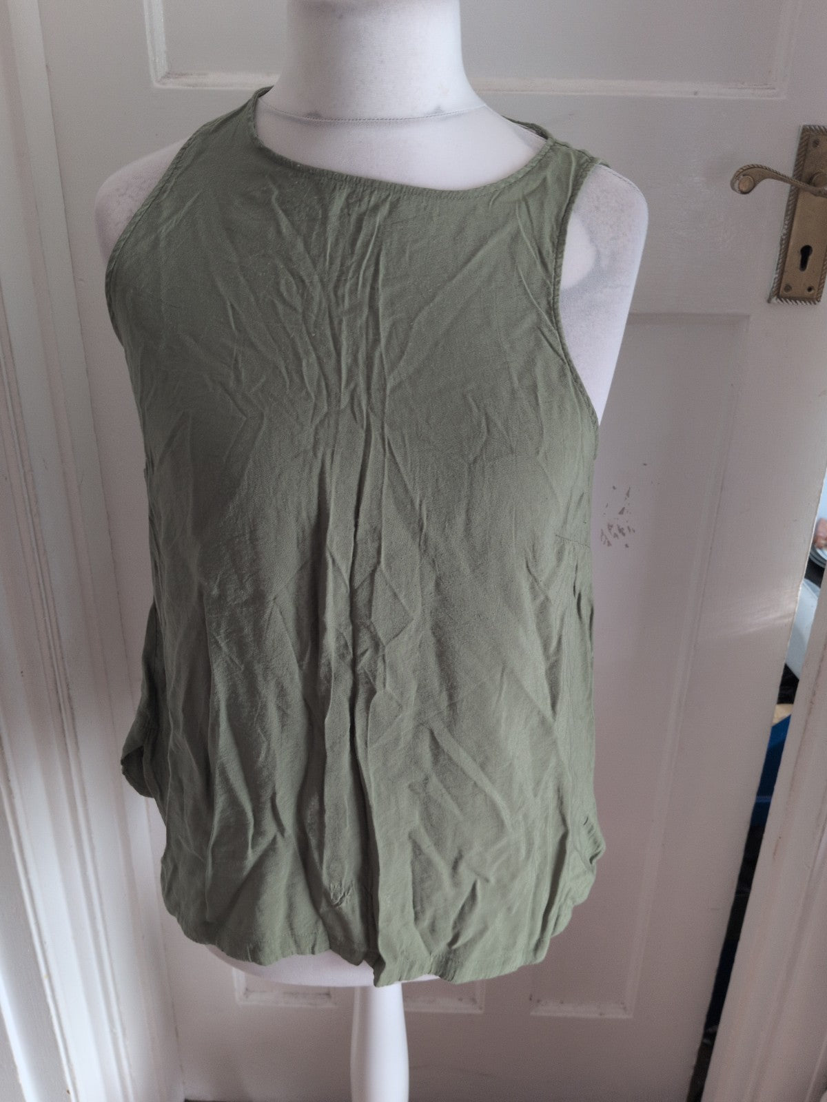Primark 14 Green Sleeveless Blouse