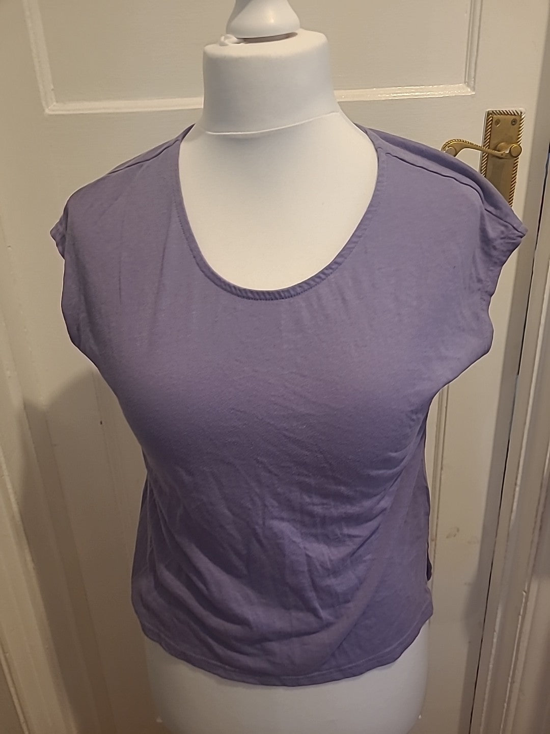 Ladies Active Intent Size Small Purple Short Sleeved Tshirt