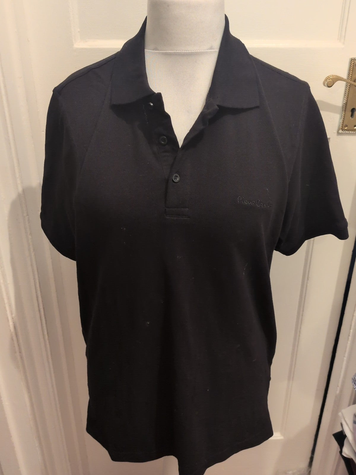Pierre Cardin L Black Short Sleeve Polo
