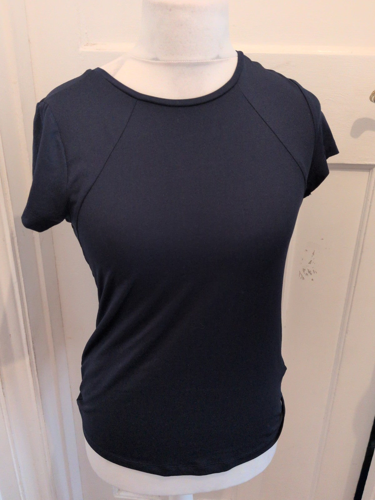Marks And Spencer Active 10 Navy Short Sleeve T-shirt