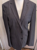 Burton Tailored 40L Grey Pinstripe Suit Jacket