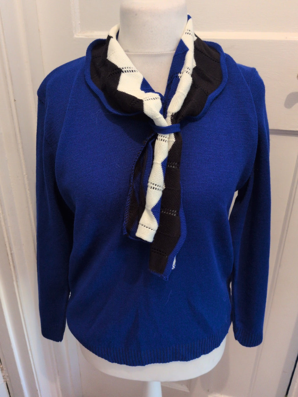 Lizzi Clarke S/M Deep Blue With High Neck Pullover Jumper