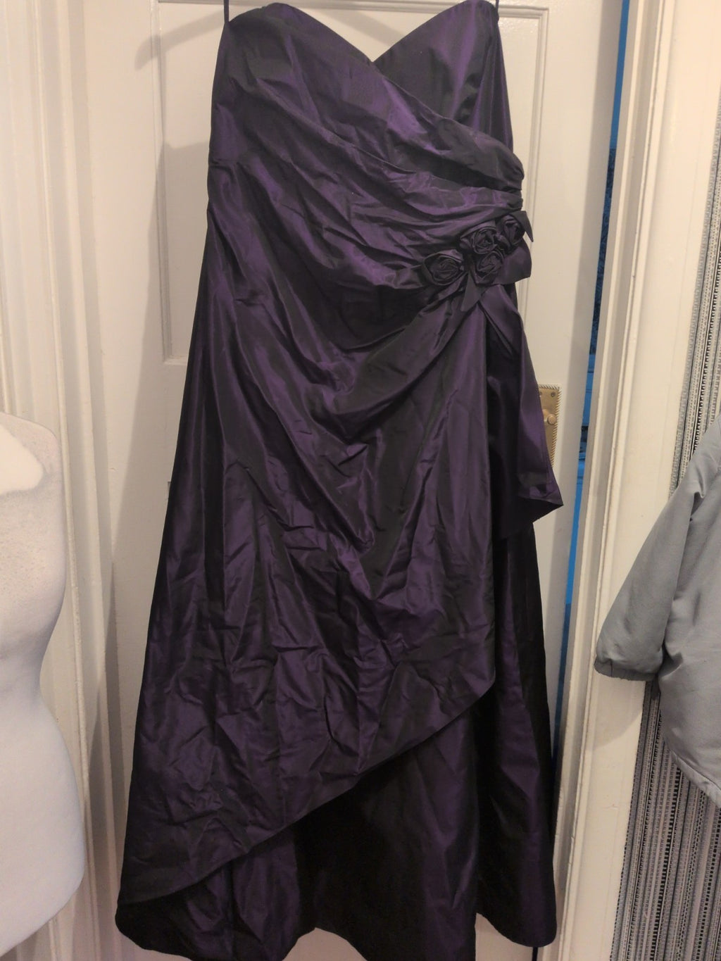Debut 18 Deep Purple Sleeveless Strapless Long Length Dress