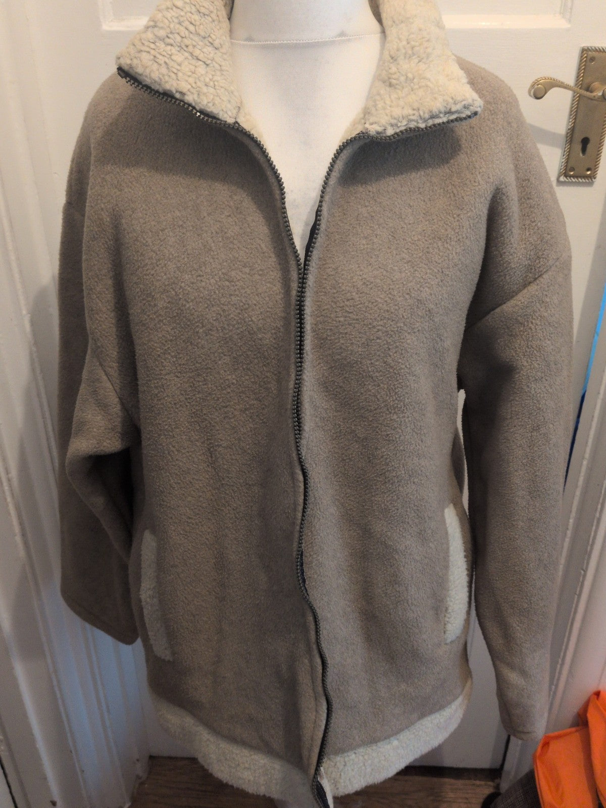 Tayberry And Co Brown Fleece Lined Jacket Zipped