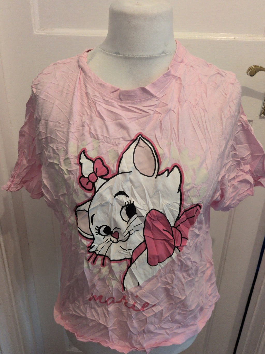 Disney 14-16 Pink Print Short Sleeve Pyjama Top