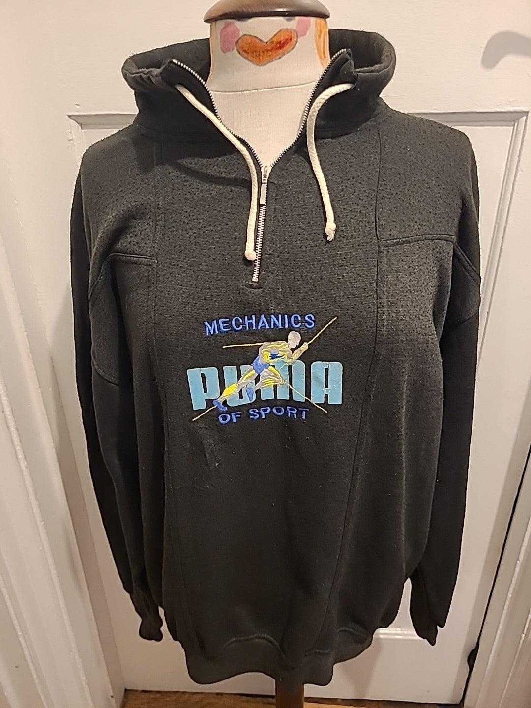 Mens Puma Size Large Dark Grey Pullover Jumper