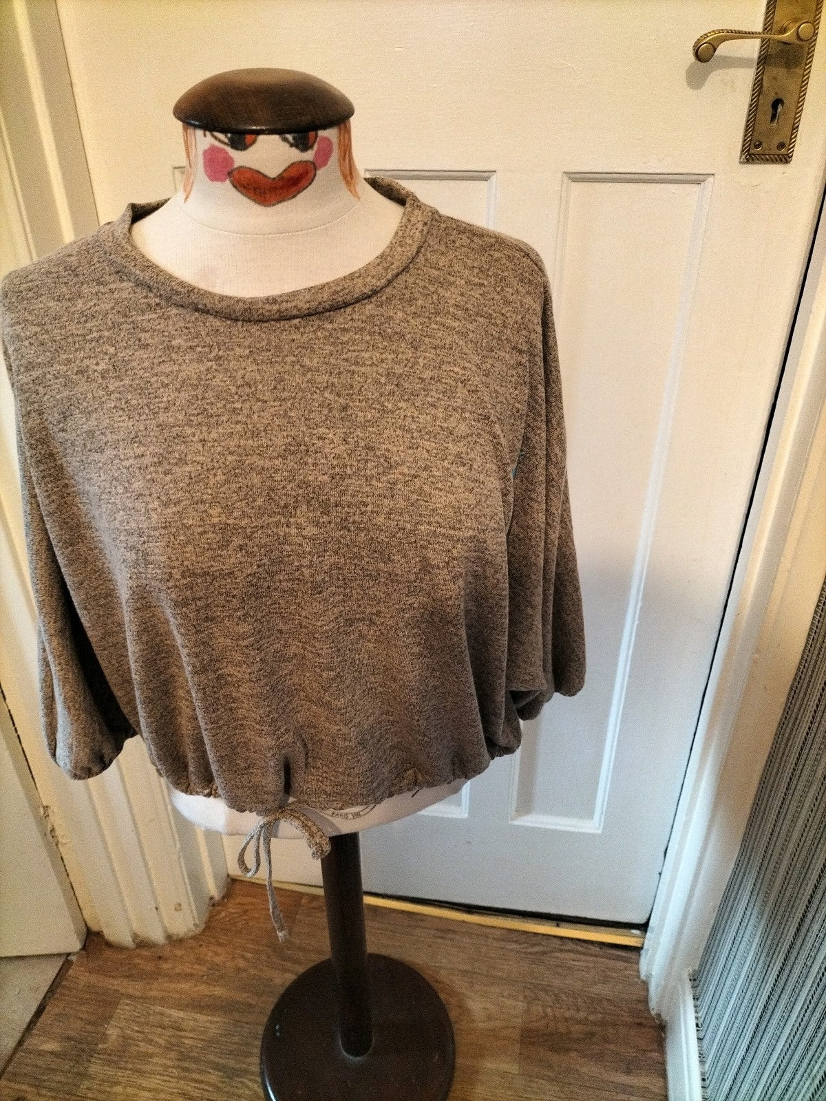 Ladies George Small Stone Coloured Long Sleeve Top