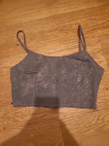Ladies Size Small Grey Sleeveless Boob Tube Top