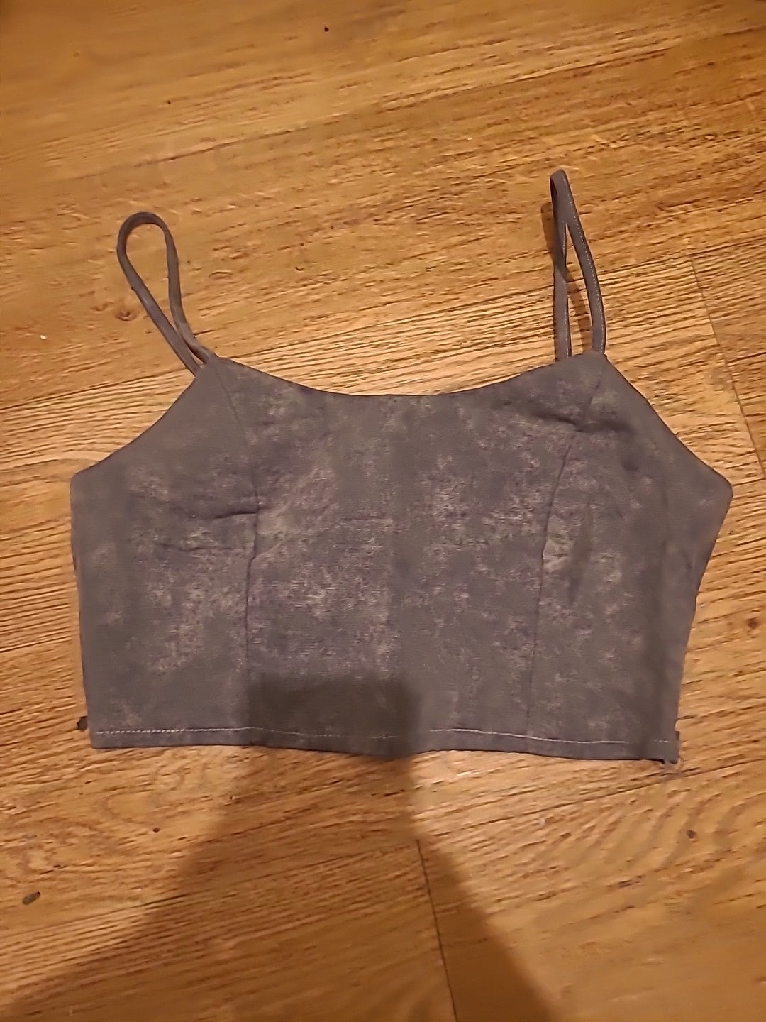 Ladies Size Small Grey Sleeveless Boob Tube Top