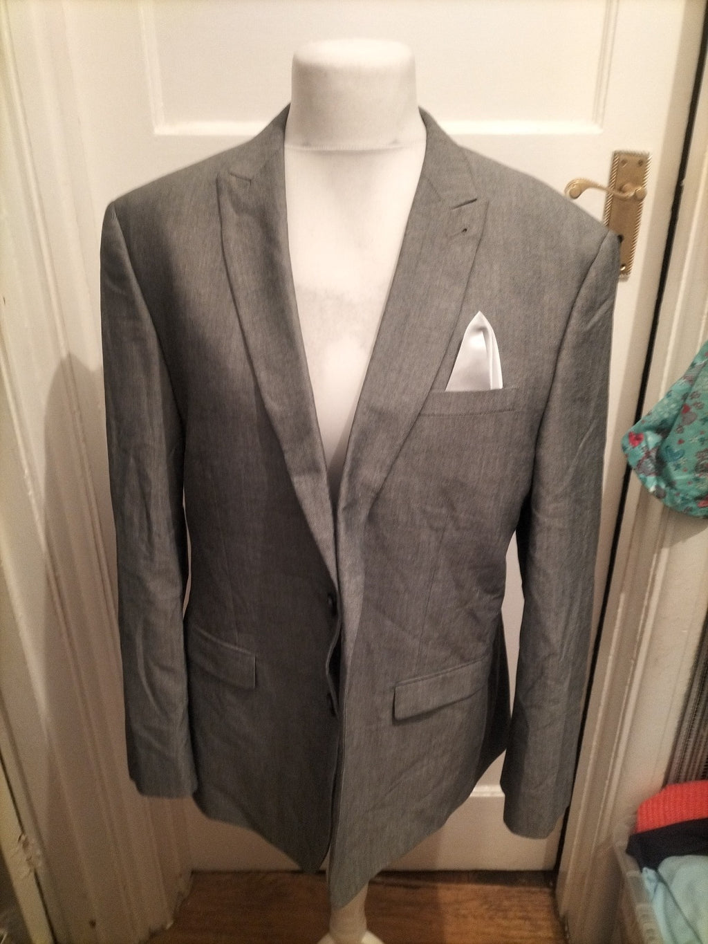 Next 44" Short Grey Lined Suit Jacket