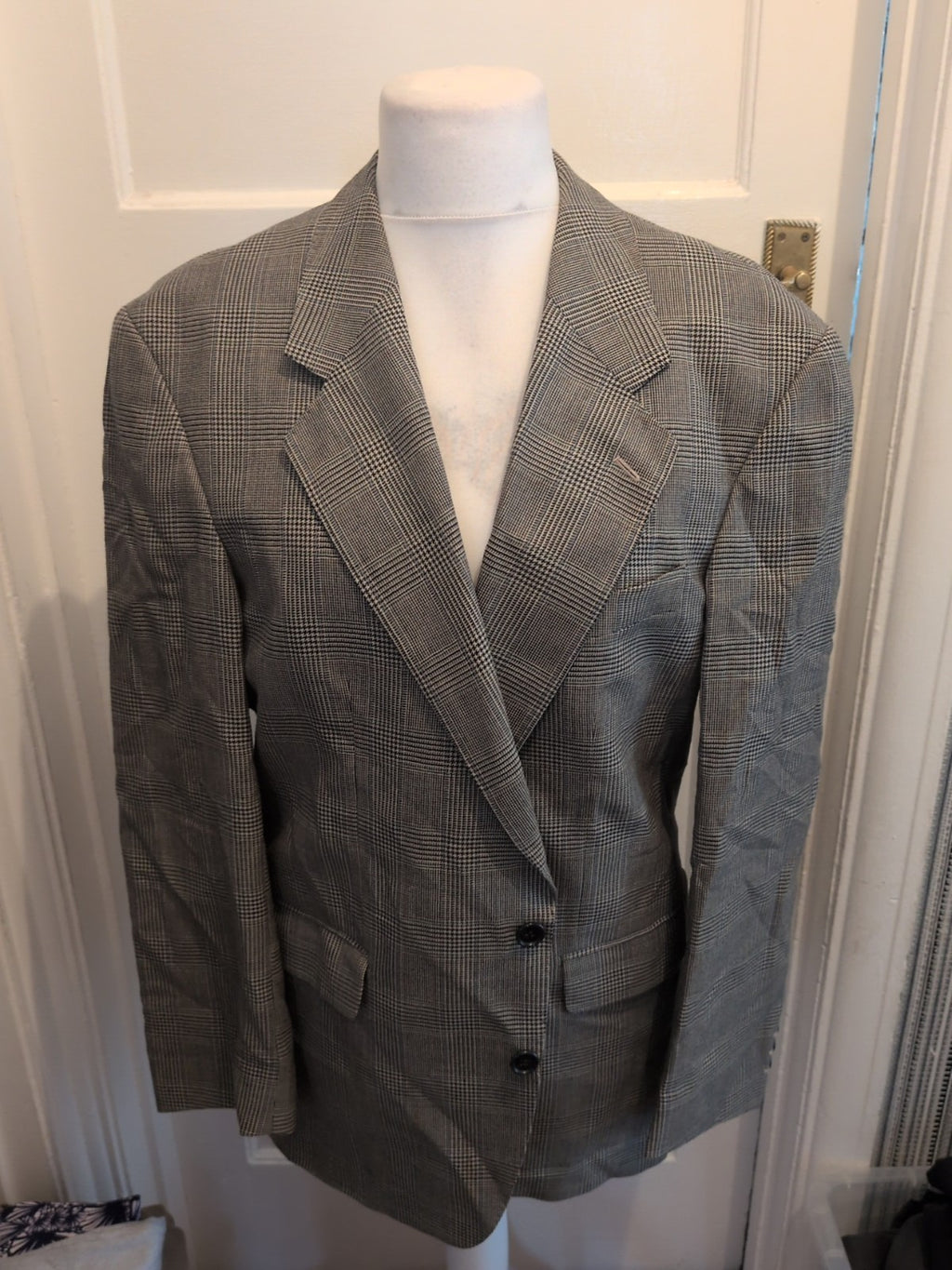 Mens Burton Classics Size 42R Pure New Wool Multicoloured Suit Jacket