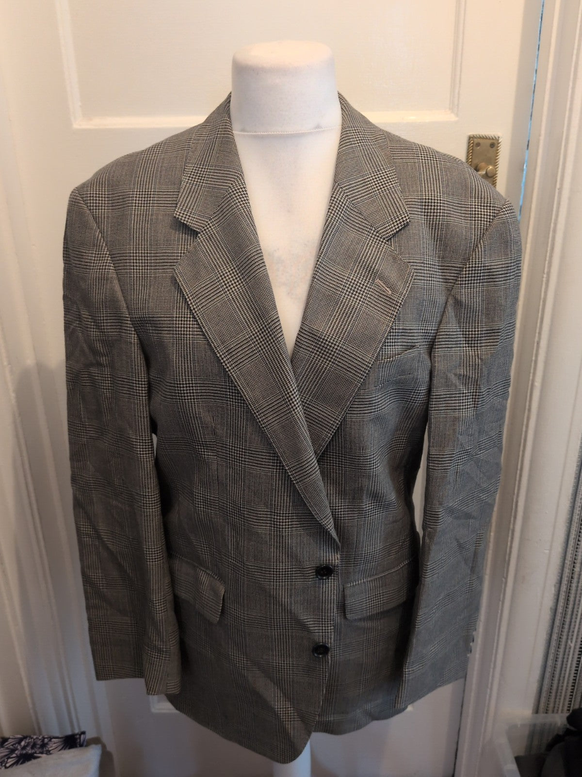 Mens Burton Classics Size 42R Pure New Wool Multicoloured Suit Jacket