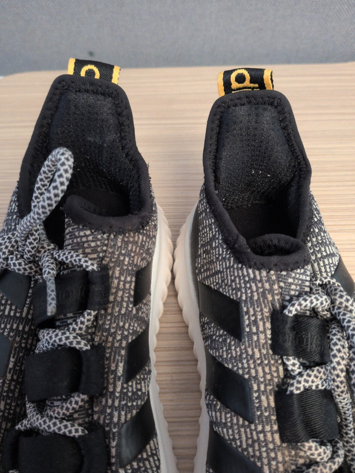 Adidas UK 5 Brown Black And White Running Trainer