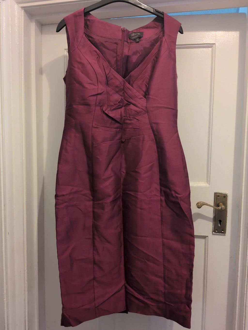 Alexon 10 Purple Sleeveless Dress