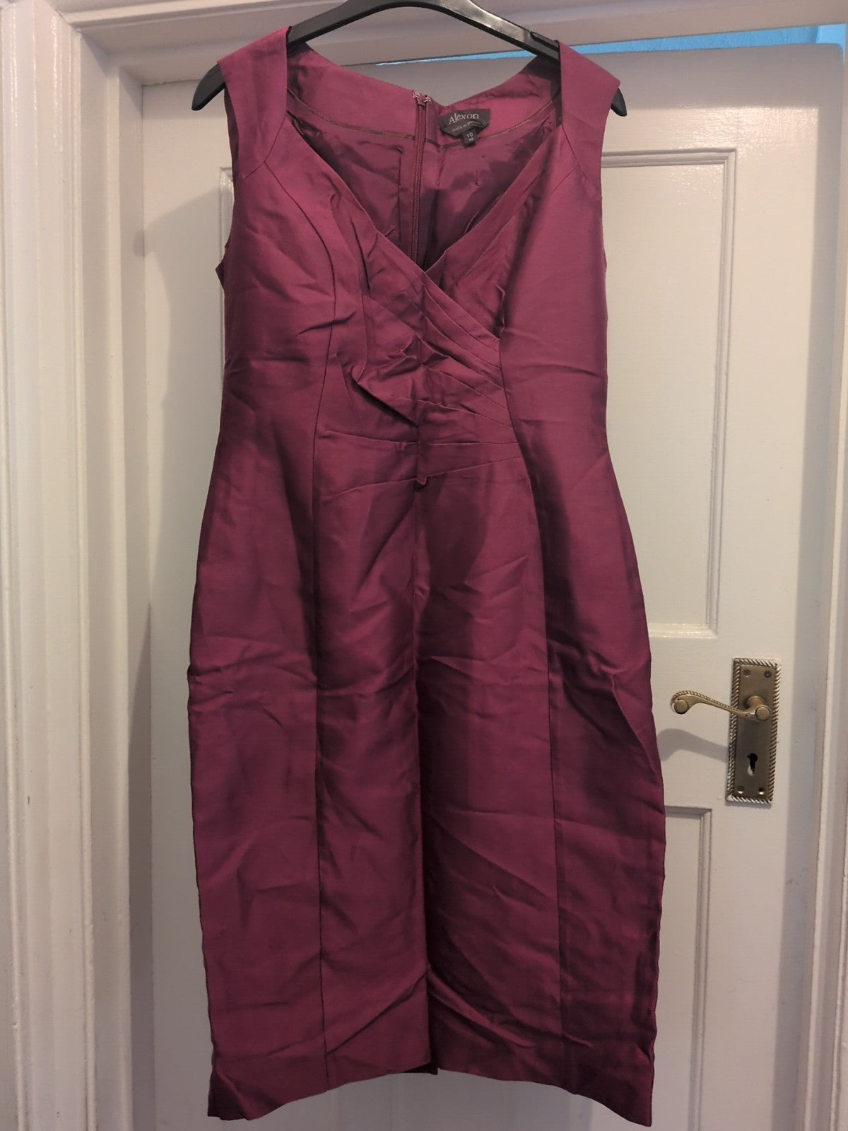 Alexon 10 Purple Sleeveless Dress
