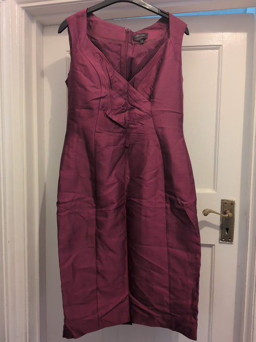 Alexon 10 Purple Sleeveless Dress