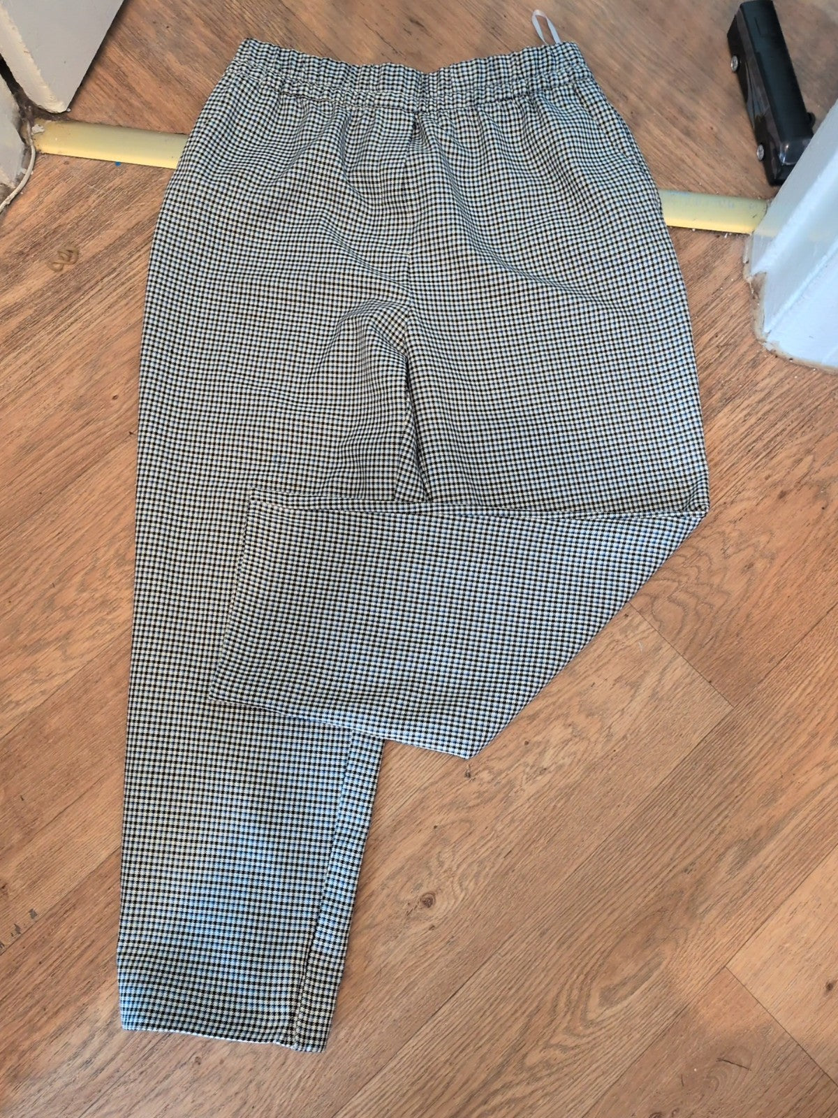 Primark 12 Blue Black White Pattern Elasticated Pull On Trousers