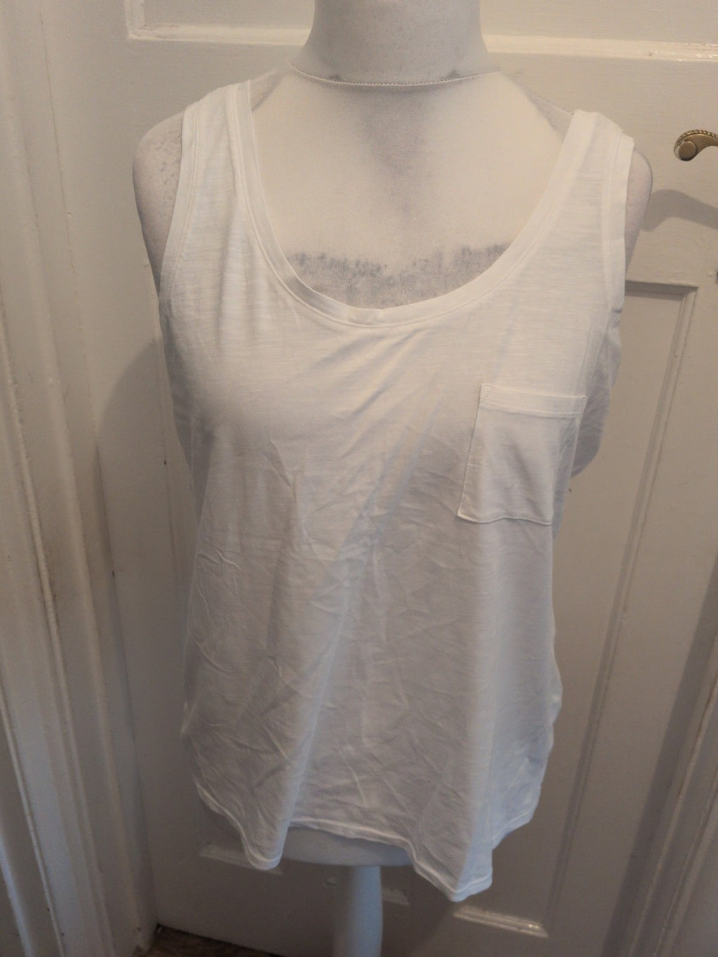 Papaya 16 White Tank Vest Top Sleeveless