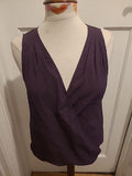 Ladies H&M Size 14 Deep Purple Sleeveless Tshirt