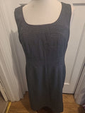 Ladies George Size 14 Grey Fleck Lined Sleeveless Dress