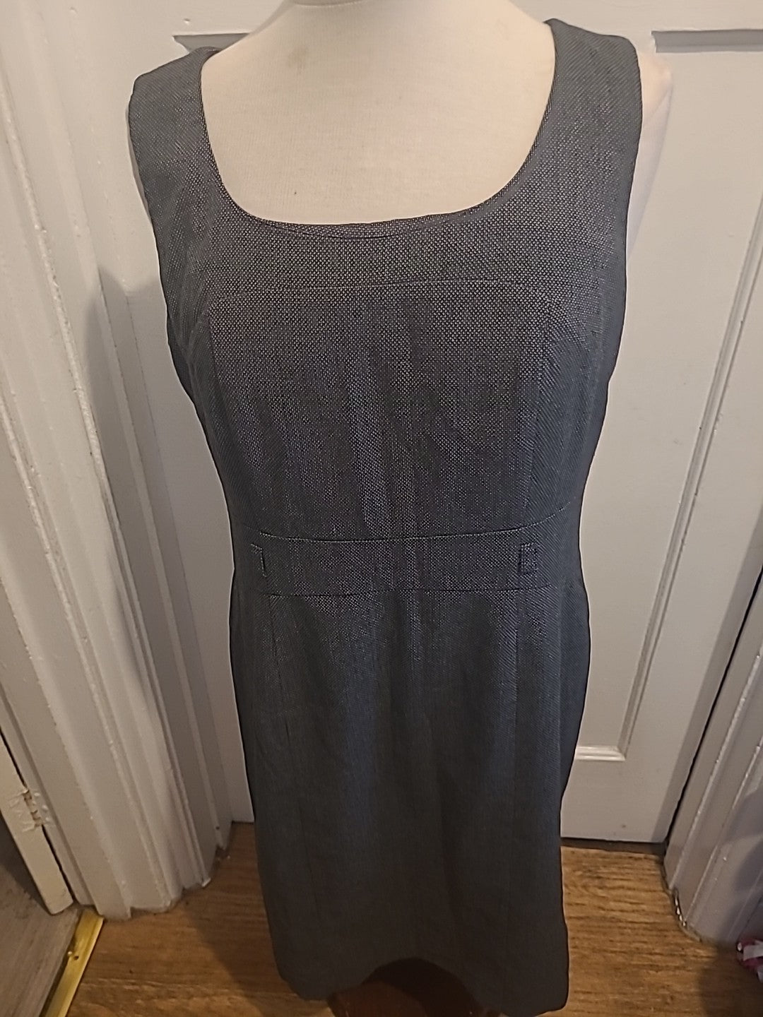 Ladies George Size 14 Grey Fleck Lined Sleeveless Dress