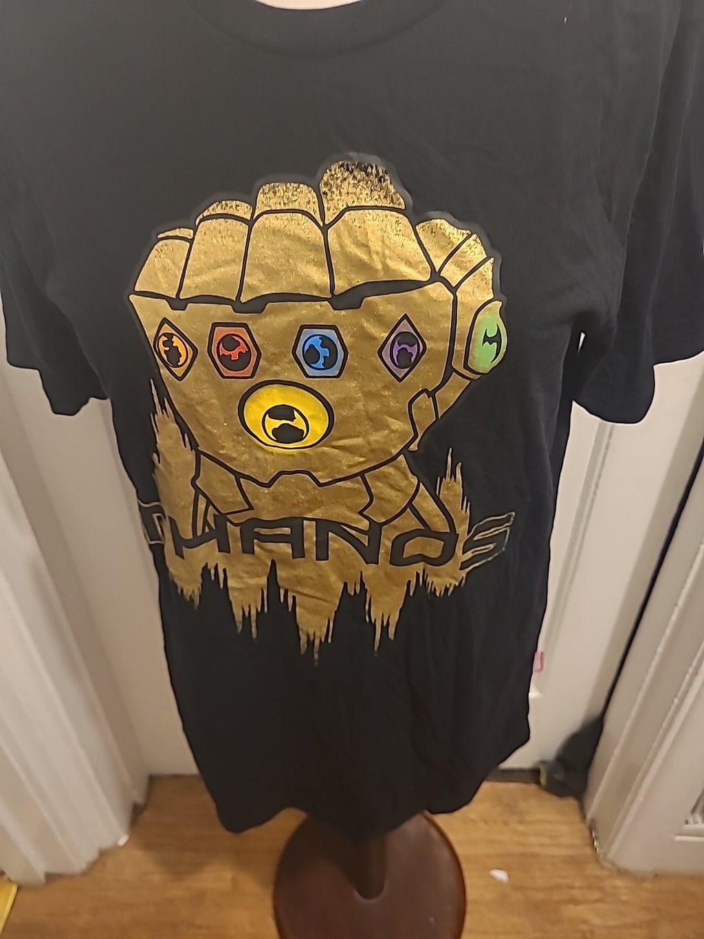 Brand New Mens Marvel Size Medium Black Print Tshirt