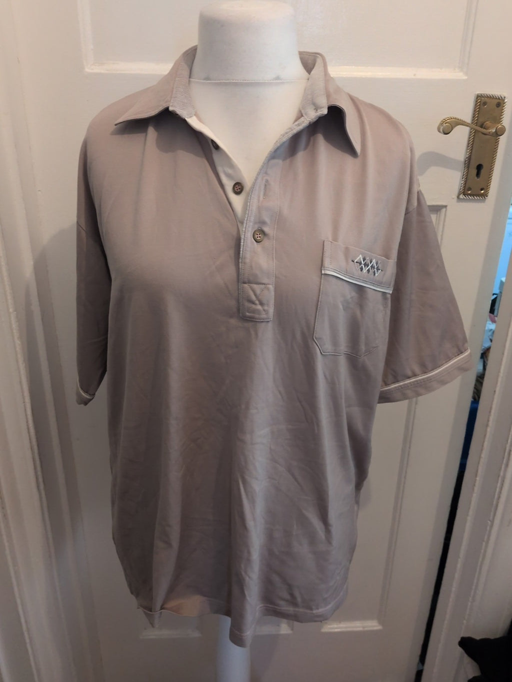 Farah XL Beige Short Sleeve Polo