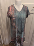 Large Multicoloured Aztec Short Sleeve Dress