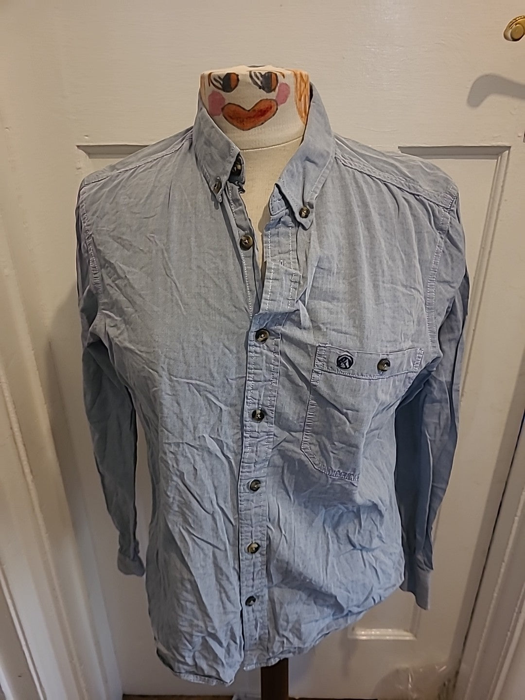 Mens Tog 24 Size Small Grey Long Sleeved Shirt
