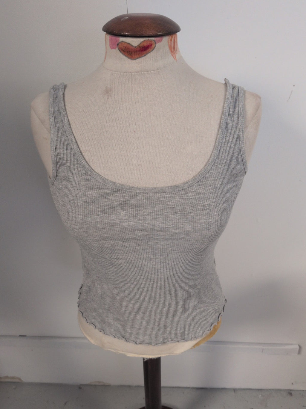 New Look 12 Grey Sleeveless Pyjama Top