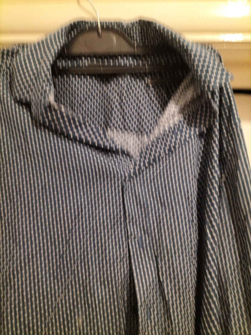 Mens Brooks&Leigh Medium Navy White Stars Design Long Sleeved Shirt